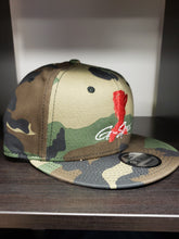 Load image into Gallery viewer, Camo Red/White Snap Back